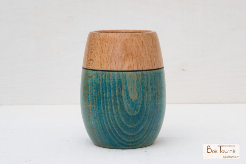 POT COLORÉ EN HÊTRE