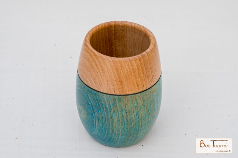 POT COLORÉ EN HÊTRE – Image 2