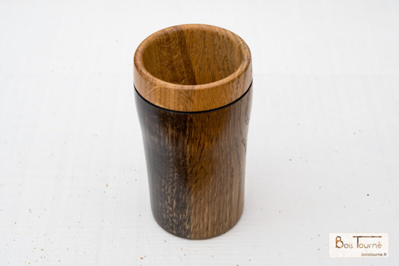 POT EN CHÊNE ÉBONISÉ – Image 2