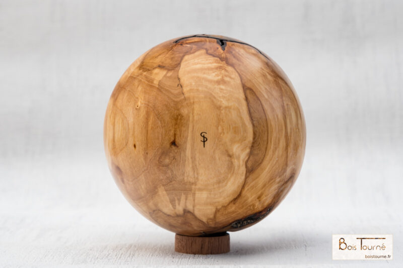SPHÈRE EN BOULEAU ÉCHAUFFÉ – Image 3