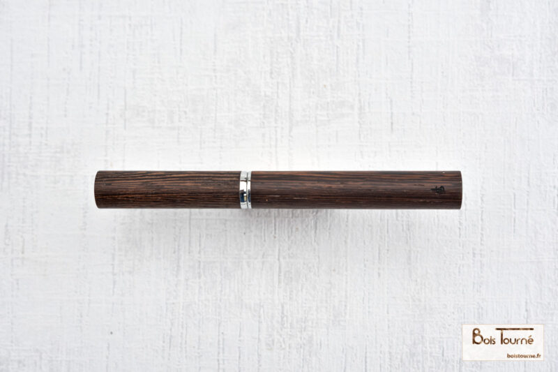 STYLO ROLLER CHROMÉ – WENGÉ – Image 2