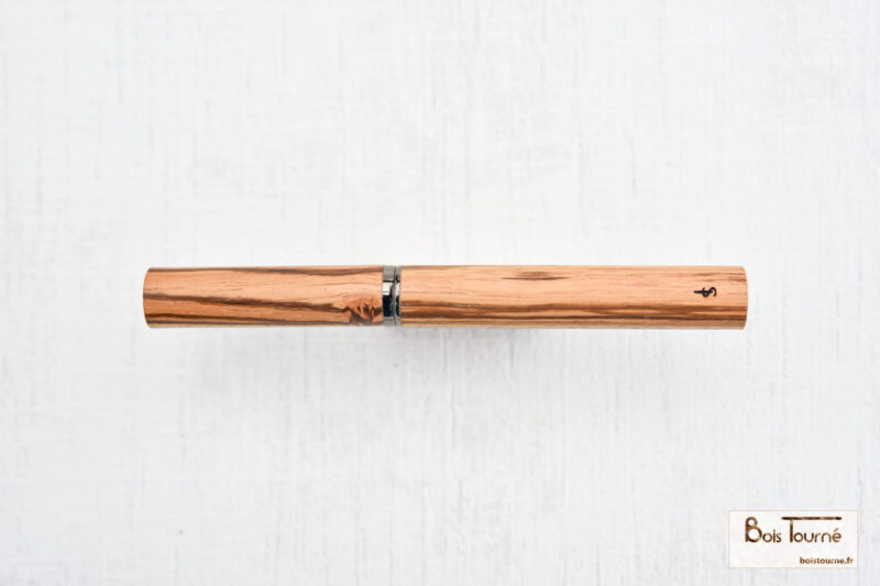 STYLO ROLLER CHROMÉ – ZÉBRANO – Image 2