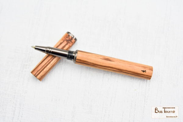 STYLO ROLLER CHROMÉ – ZÉBRANO