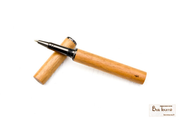 STYLO ROLLER CHROMÉ NOIR - CORBIER