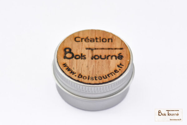 BOITE ALUMINIUM DESSUS BOIS POUR BAGUE