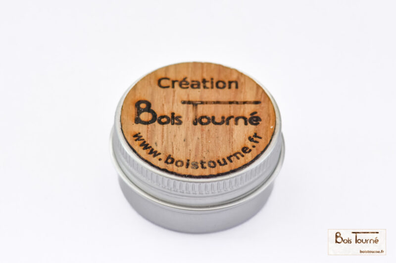 BOITE ALUMINIUM DESSUS BOIS POUR BAGUE