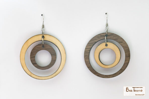 BOUCLES D'OREILLES N° 9-2 - MODULE 2 ANNEAUX