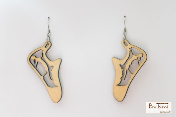 BOUCLES D'OREILLES N° 5 - CHAUSSONS D'ESCALADE