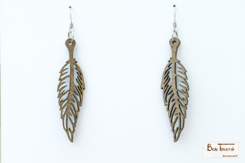 BOUCLES D'OREILLES N° 7 - PLUME – Image 2
