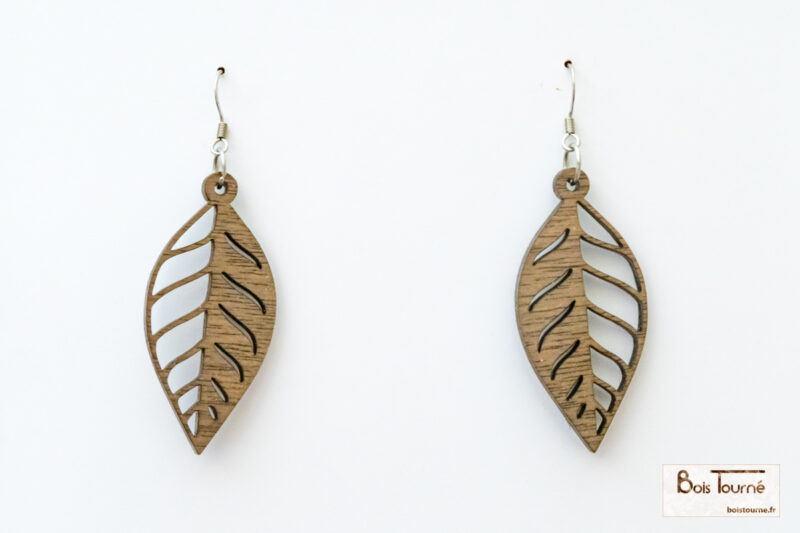 BOUCLES D'OREILLES N° 2 - FEUILLE DE CHARME – Image 2