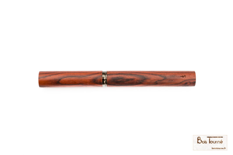 STYLO ROLLER CHROMÉ NOIR - BOIS DE VIOLLETTE – Image 2