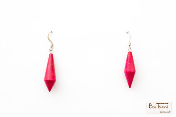 BOUCLES D'OREILLES N° 16 - BICONE COLORÉ