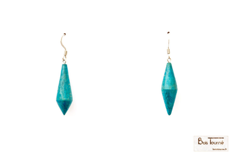BOUCLES D'OREILLES N° 16 - BICONE COLORÉ – Image 2