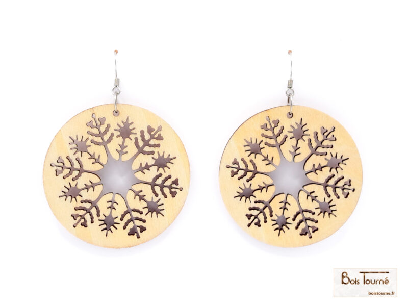 BOUCLES D'OREILLES N°21 -  FLOCON DE NEIGE