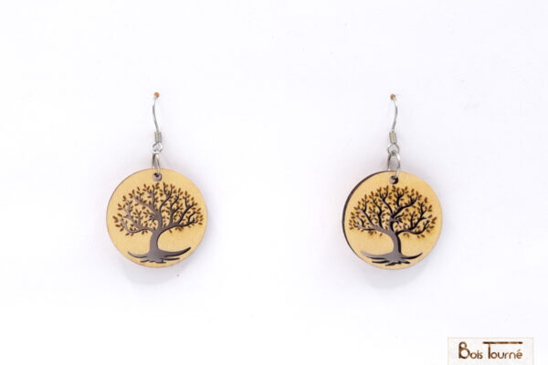 BOUCLES D'OREILLES N°19 -  ARBRE DE VIE