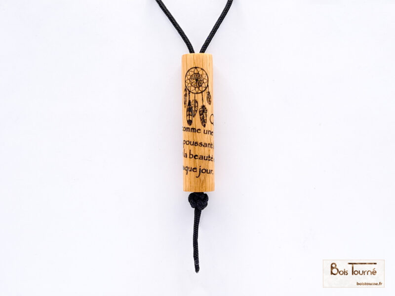 PENDENTIF CYLINDRIQUE GRAVÉ – Image 4