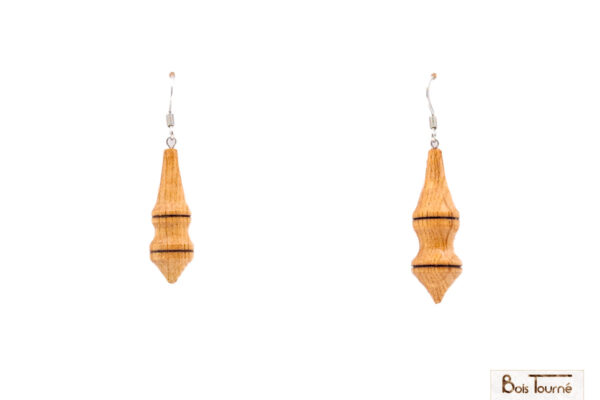 BOUCLES D'OREILLES EN CHÊNE - PU 04