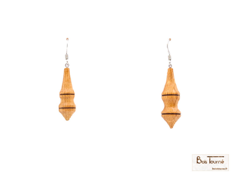 BOUCLES D'OREILLES EN CHÊNE - PU 04