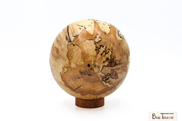 SPHÈRE EN BOULEAU ÉCHAUFFÉ