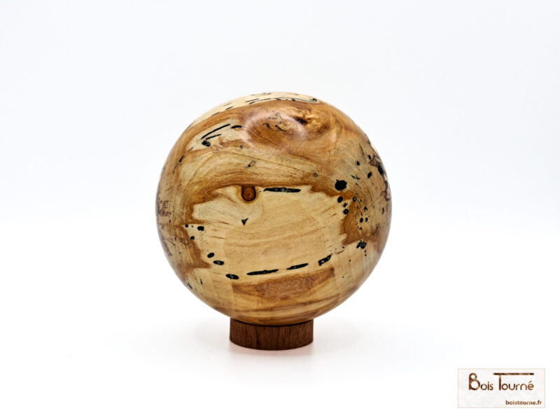 SPHÈRE EN BOULEAU ÉCHAUFFÉ – Image 2