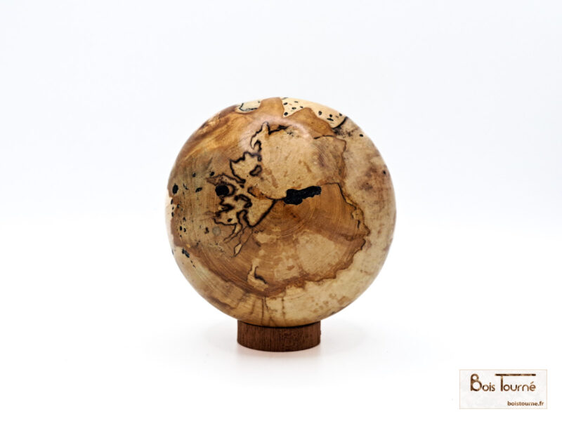 SPHÈRE EN BOULEAU ÉCHAUFFÉ – Image 3
