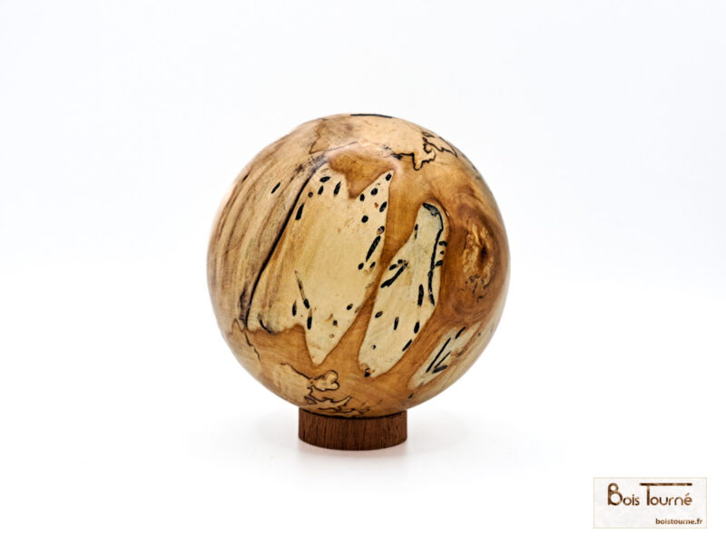 SPHÈRE EN BOULEAU ÉCHAUFFÉ – Image 4