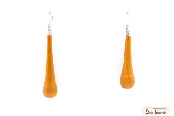 BOUCLES D'OREILLES EN MERISIER - PU 07