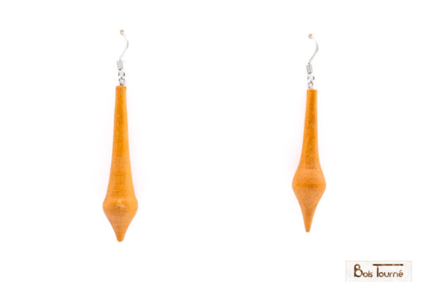 BOUCLES D'OREILLES EN MERISIER - PU 09