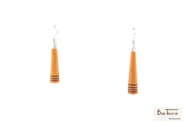 BOUCLES D'OREILLES EN MERISIER - PU 14