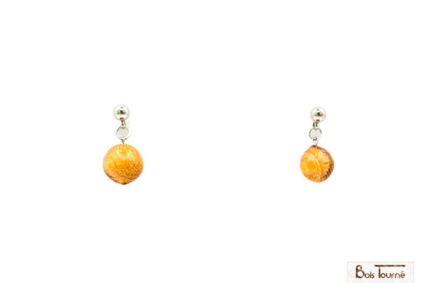 BOUCLES D'OREILLES EN BOIS DE SERPENT - PU 22