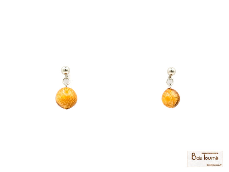 BOUCLES D'OREILLES EN BOIS DE SERPENT - PU 22