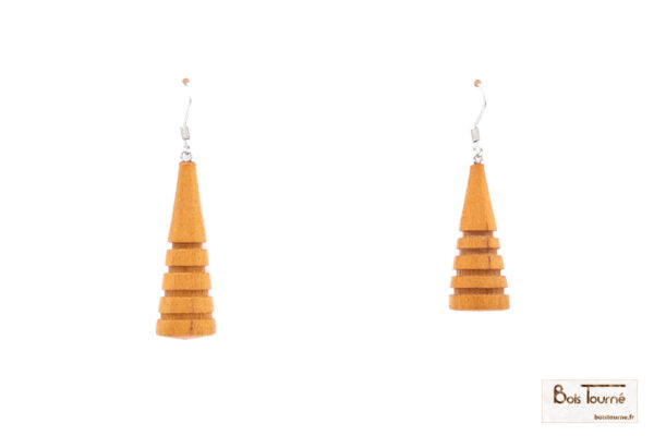 BOUCLES D'OREILLES EN MERISIER - PU 27