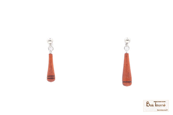 BOUCLES D'OREILLES EN PADOUK - PU 34