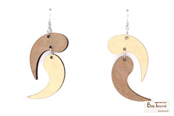 BOUCLES D'OREILLES N°24 -  VIRGULES