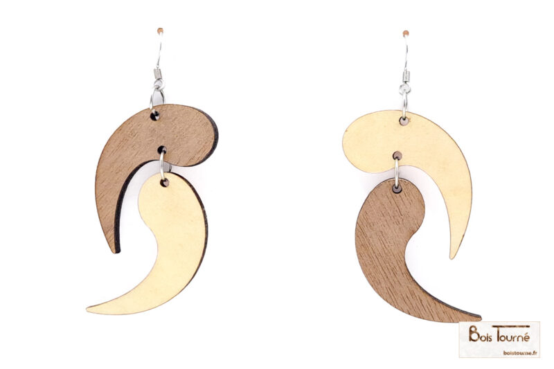BOUCLES D'OREILLES N°24 -  VIRGULES