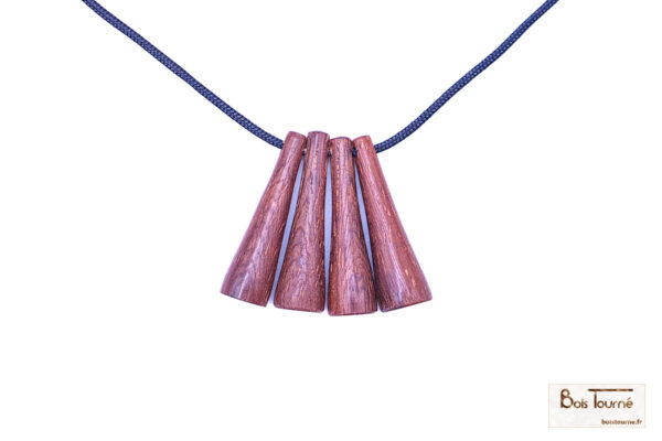 COLLIER 4 PERLES EN AZOBÉ