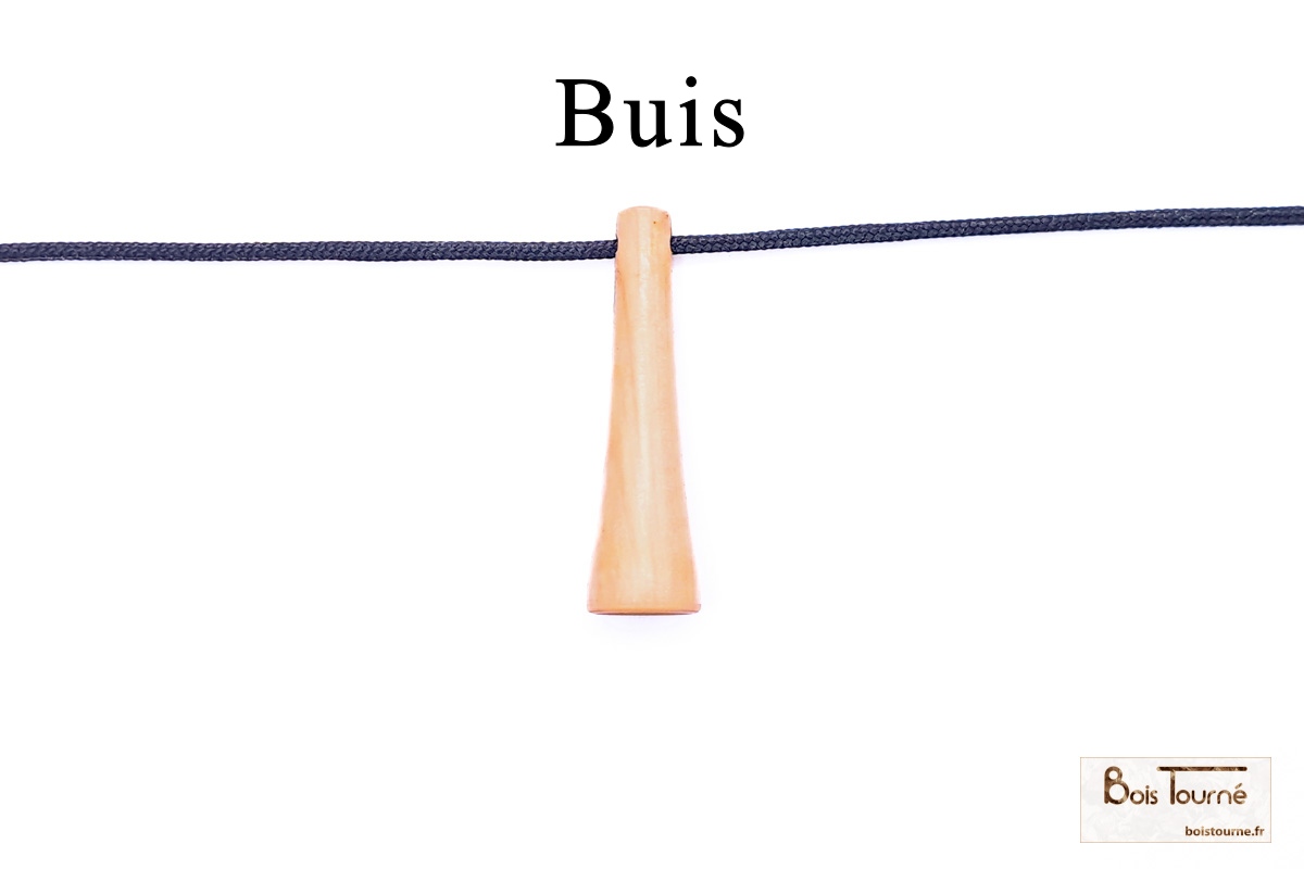 COLLIER PERSONNALISÉ EN PERLES DE BOIS TOURNÉES À LA MAIN – Image 4